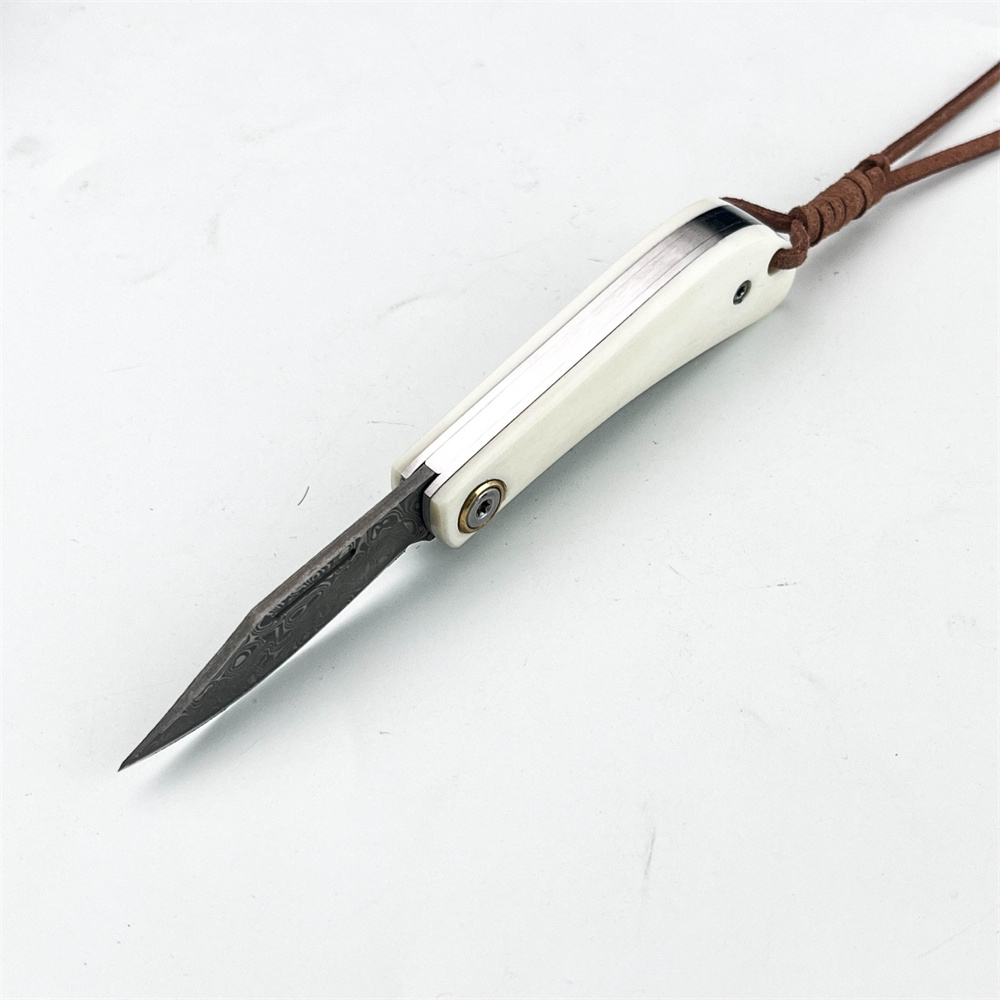 컴팩트 빈티지 EDC 다마스커스 접이식 나이프, 아이보 - Vintage Collectible Pocket Knives 리뷰 및 가격